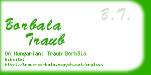 borbala traub business card