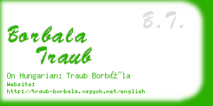 borbala traub business card